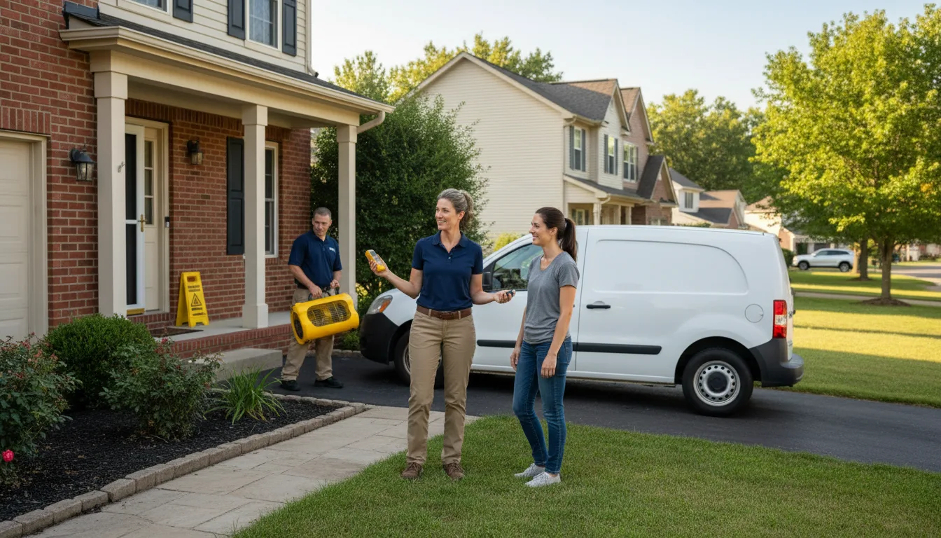 Residential water damage restoration in Stamps, AR